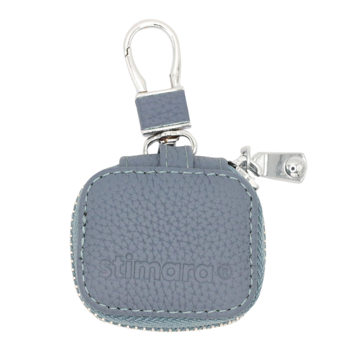 Premium Leather Keychain Case - Blue