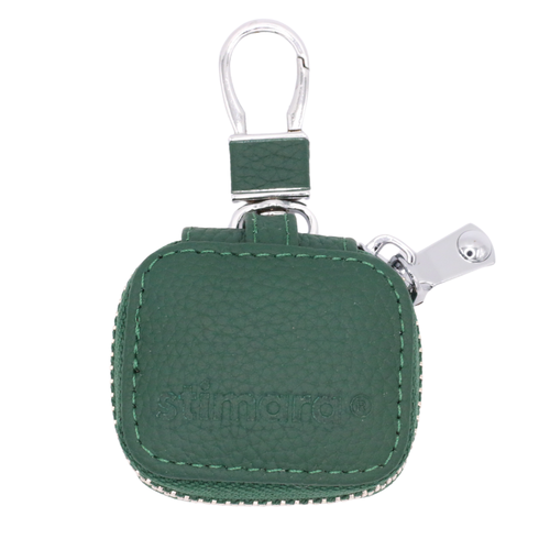 Premium Leather Keychain Case - Green